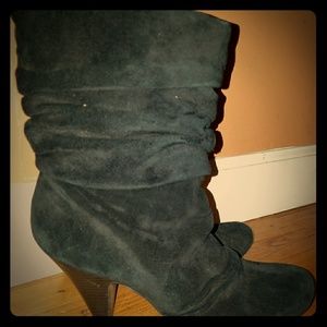 Jessica Simpson suede slouch boots